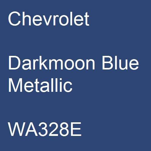 Chevrolet, Darkmoon Blue Metallic, WA328E.